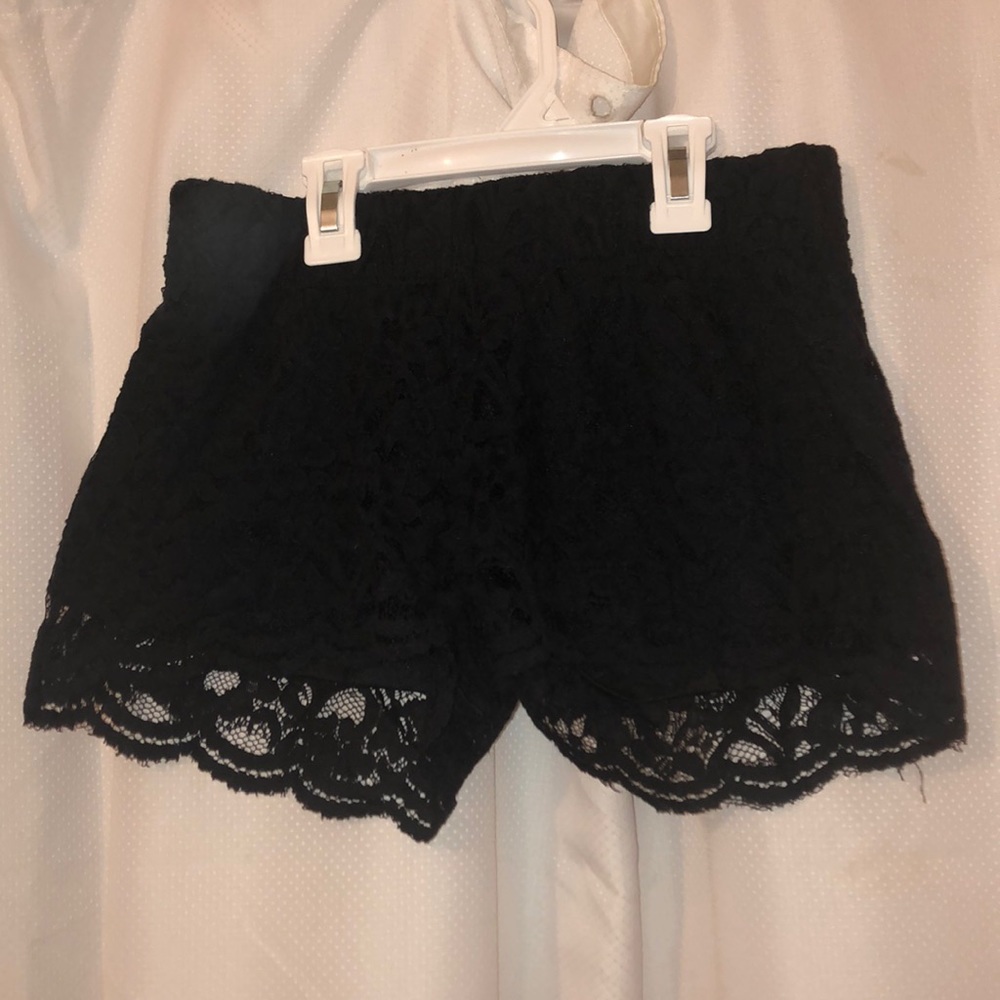 Black Lacey Shorts